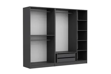 Fruitland Garderob 225 cm - Antracit - Förvaring - Klädförvaring - Garderob & garderobssystem - Klädskåp & fristående garderob