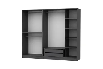 Fruitland Garderob 225 cm - Antracit - Förvaring - Klädförvaring - Garderob & garderobssystem - Klädskåp & fristående garderob
