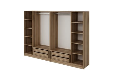 Fruitland Garderob 270 cm - Brun - Förvaring - Klädförvaring - Garderob & garderobssystem - Klädskåp & fristående garderob