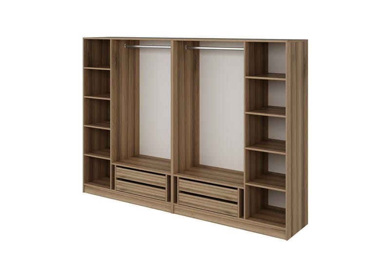 Fruitland Garderob 270 cm - Brun - Förvaring - Klädförvaring - Garderob & garderobssystem - Klädskåp & fristående garderob