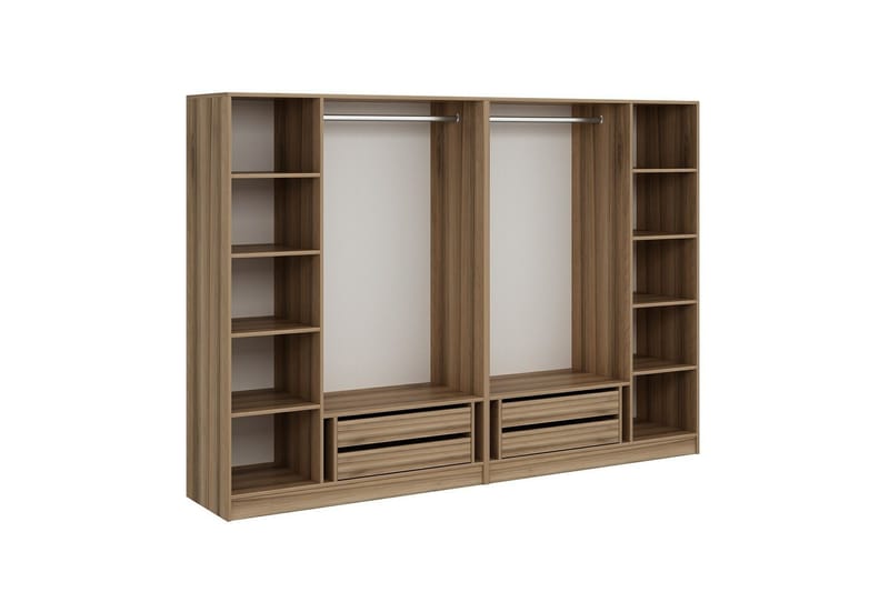 Fruitland Garderob 270 cm - Brun - Förvaring - Klädförvaring - Garderob & garderobssystem - Klädskåp & fristående garderob