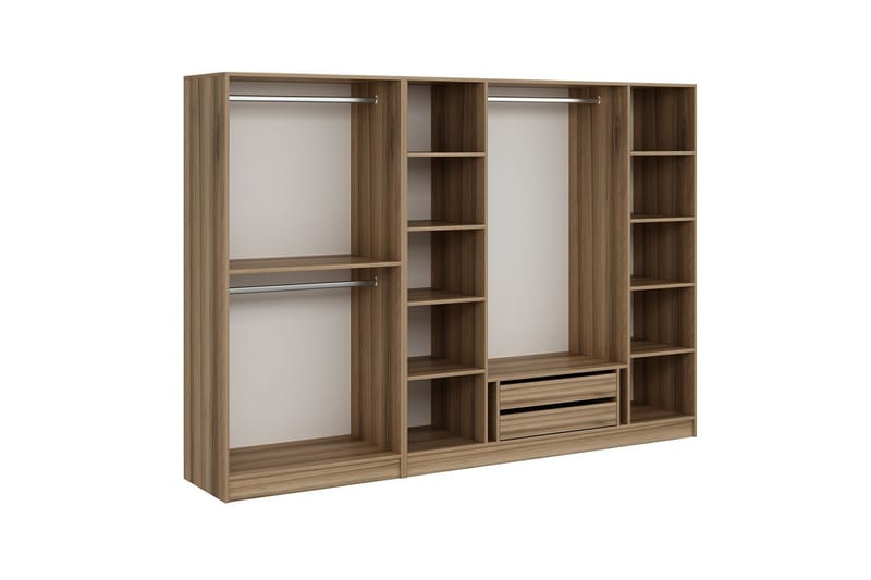 Fruitland Garderob 270 cm - Brun - Förvaring - Klädförvaring - Garderob & garderobssystem - Klädskåp & fristående garderob