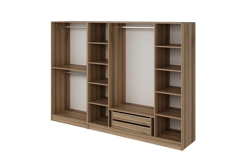 Fruitland Garderob 270 cm - Brun - Förvaring - Klädförvaring - Garderob & garderobssystem - Klädskåp & fristående garderob