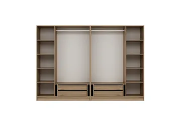 Fruitland Garderob 270 cm - Brun - Förvaring - Klädförvaring - Garderob & garderobssystem - Klädskåp & fristående garderob