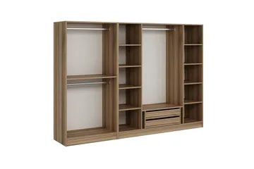 Fruitland Garderob 270 cm - Brun - Förvaring - Klädförvaring - Garderob & garderobssystem - Klädskåp & fristående garderob