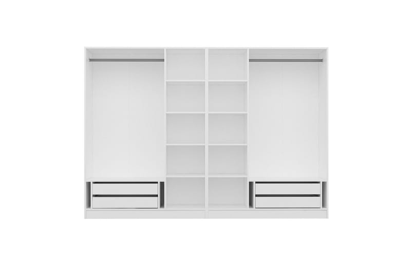 Fruitland Garderob 270 cm - Vit - Förvaring - Klädförvaring - Garderob & garderobssystem - Klädskåp & fristående garderob