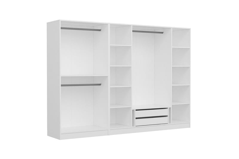 Fruitland Garderob 270 cm - Vit - Förvaring - Klädförvaring - Garderob & garderobssystem - Klädskåp & fristående garderob