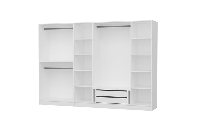 Fruitland Garderob 270 cm - Vit - Förvaring - Klädförvaring - Garderob & garderobssystem - Klädskåp & fristående garderob