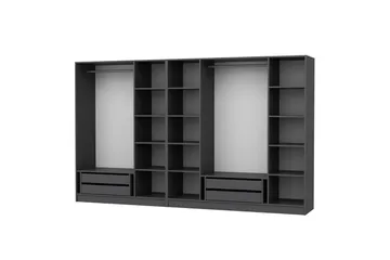 Fruitland Garderob 315 cm - Antracit - Förvaring - Klädförvaring - Garderob & garderobssystem - Klädskåp & fristående garderob