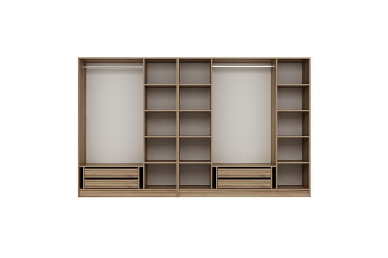 Fruitland Garderob 315 cm - Brun - Förvaring - Klädförvaring - Garderob & garderobssystem - Klädskåp & fristående garderob