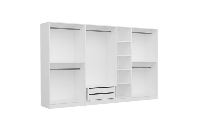 Fruitland Garderob 315 cm - Vit - Förvaring - Klädförvaring - Garderob & garderobssystem - Klädskåp & fristående garderob