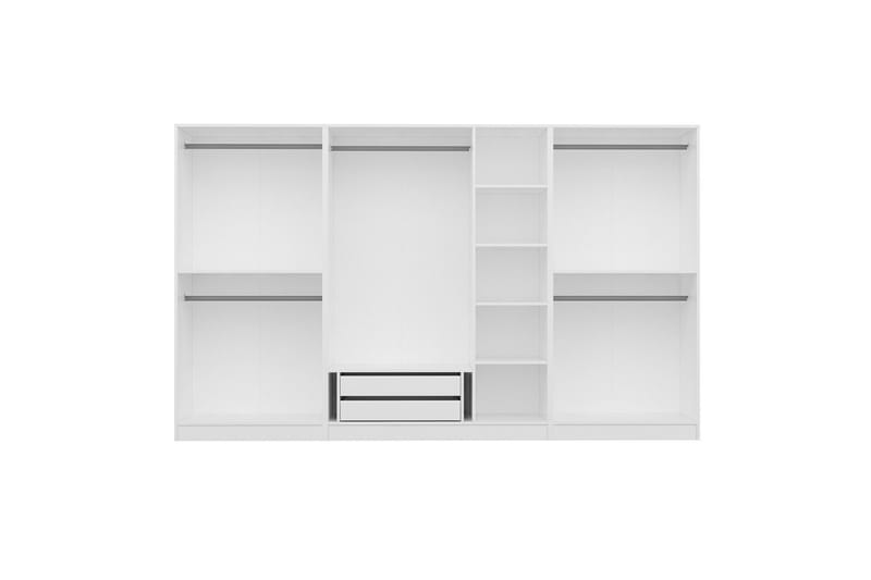 Fruitland Garderob 315 cm - Vit - Förvaring - Klädförvaring - Garderob & garderobssystem - Klädskåp & fristående garderob