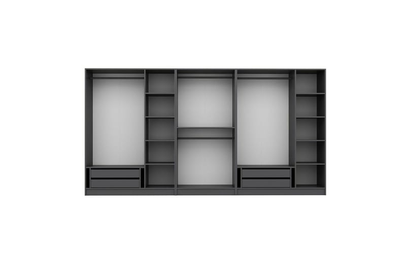 Fruitland Garderob 360 cm - Antracit - Förvaring - Klädförvaring - Garderob & garderobssystem - Klädskåp & fristående garderob