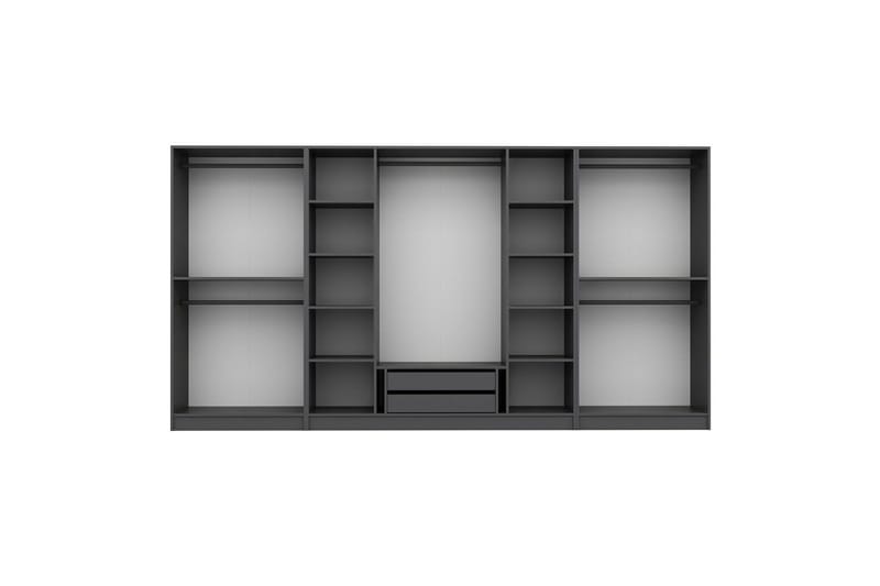 Fruitland Garderob 360 cm - Antracit - Förvaring - Klädförvaring - Garderob & garderobssystem - Klädskåp & fristående garderob