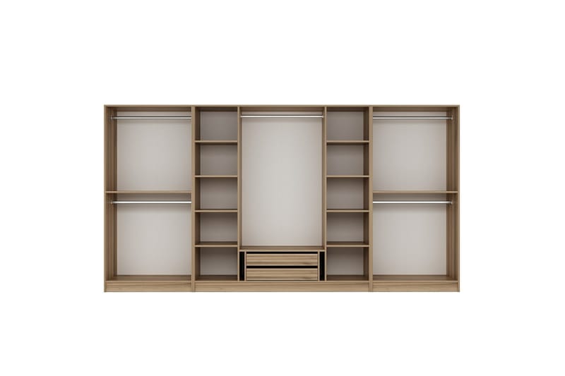 Fruitland Garderob 360 cm - Brun - Förvaring - Klädförvaring - Garderob & garderobssystem - Klädskåp & fristående garderob