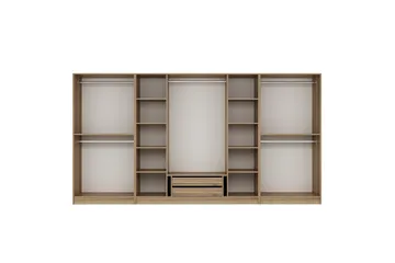Fruitland Garderob 360 cm - Brun - Förvaring - Klädförvaring - Garderob & garderobssystem - Klädskåp & fristående garderob