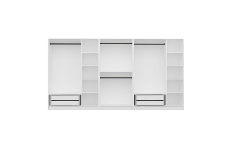 Fruitland Garderob 360 cm - Vit - Förvaring - Klädförvaring - Garderob & garderobssystem - Klädskåp & fristående garderob