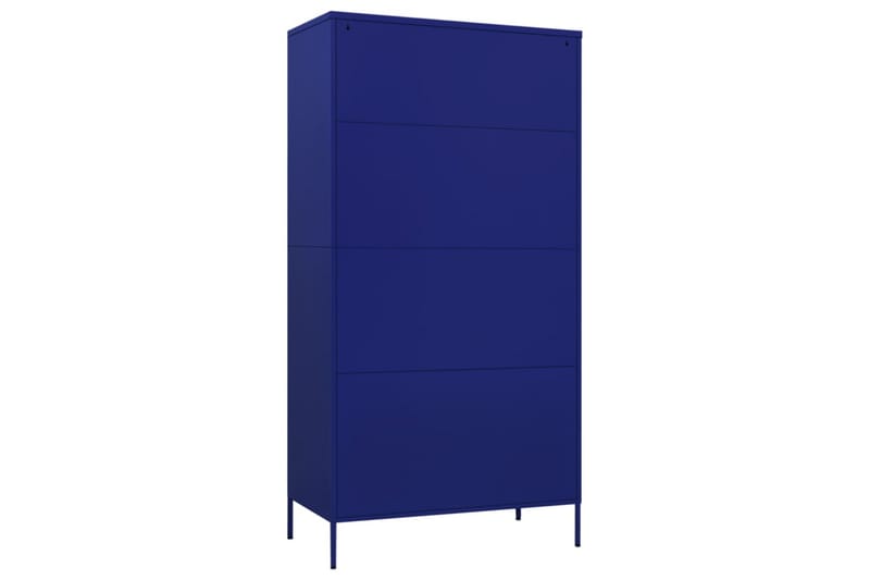 Garderob 90x50x180 cm marinblå stål - Blå - Barngarderob - Klädskåp & fristående garderob