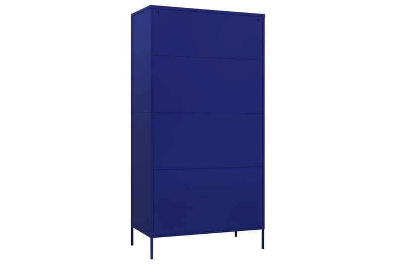 Garderob 90x50x180 cm marinblå stål - Blå - Förvaring - Klädförvaring - Garderob & garderobssystem - Klädskåp & fristående garderob