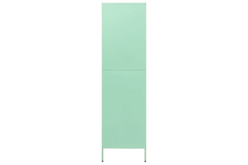 Garderob 90x50x180 cm mintgrön stål - Grön - Barngarderob - Klädskåp & fristående garderob