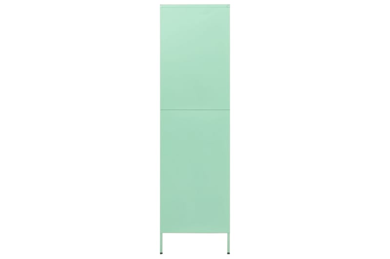 Garderob 90x50x180 cm mintgrön stål - Grön - Förvaring - Klädförvaring - Garderob & garderobssystem - Klädskåp & fristående garderob