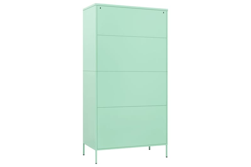 Garderob 90x50x180 cm mintgrön stål - Grön - Förvaring - Klädförvaring - Garderob & garderobssystem - Klädskåp & fristående garderob