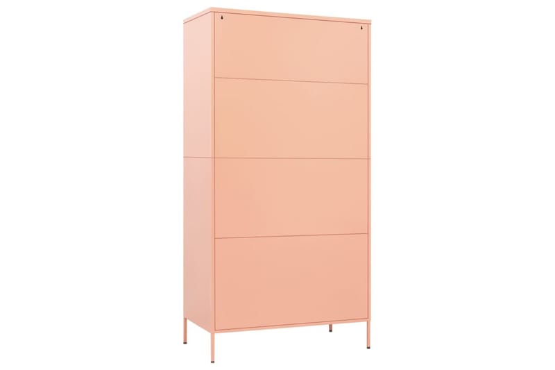 Garderob 90x50x180 cm rosa stål - Rosa - Barngarderob - Klädskåp & fristående garderob