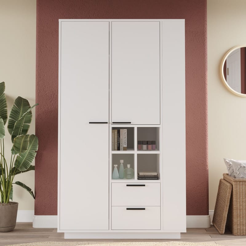 Helvo Garderob 110 cm - Förvaring - Klädförvaring - Garderob & garderobssystem - Klädskåp & fristående garderob