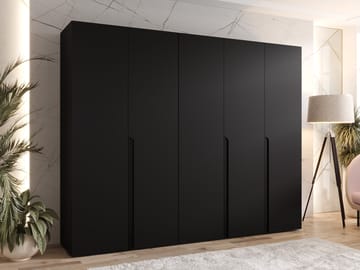 Milias Garderob 250x202 cm - svart - Förvaring - Klädförvaring - Garderob & garderobssystem - Klädskåp & fristående garderob