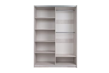 Najera Garderob 150x68,5x215 cm - Vit - Förvaring - Klädförvaring - Garderob & garderobssystem - Klädskåp & fristående garderob