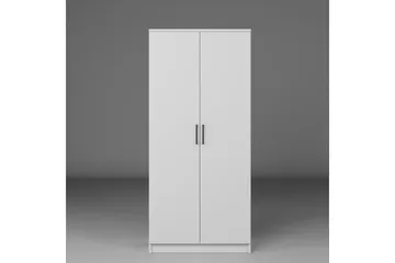 Olera Garderobsskåp 80x180 cm - Vit - Förvaring - Klädförvaring - Garderob & garderobssystem - Klädskåp & fristående garderob