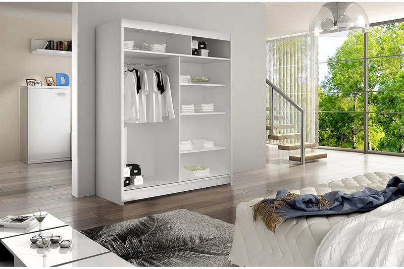 Presto Garderob 58x150 cm - Svart - Förvaring - Klädförvaring - Garderob & garderobssystem - Klädskåp & fristående garderob