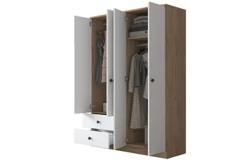 Rinorea Garderob 120x170 cm - Brun - Förvaring - Klädförvaring - Garderob & garderobssystem - Klädskåp & fristående garderob