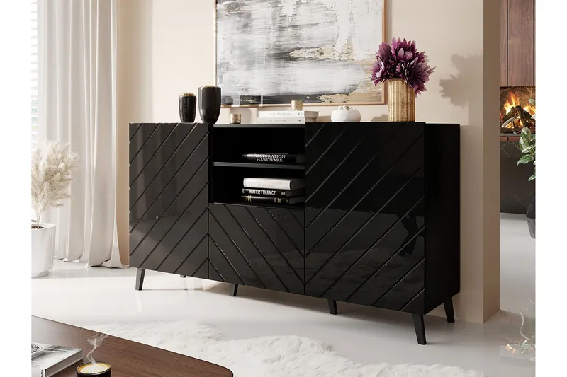 Strontian Byrå 150 cm Scandinavian Choice Black - Förvaring - Klädförvaring - Garderob & garderobssystem - Klädskåp & fristående garderob