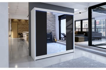 Talin Garderob 180x58x215 cm - Vit - Förvaring - Klädförvaring - Garderob & garderobssystem - Klädskåp & fristående garderob