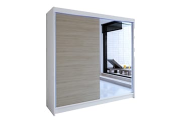 Talin Garderob 180x58x215 cm - Vit - Förvaring - Klädförvaring - Garderob & garderobssystem - Klädskåp & fristående garderob