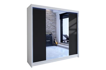 Talin Garderob 180x58x215 cm - Vit - Förvaring - Klädförvaring - Garderob & garderobssystem - Klädskåp & fristående garderob