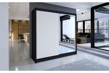 Talin Garderob 180x58x215 cm - Vit - Förvaring - Klädförvaring - Garderob & garderobssystem - Klädskåp & fristående garderob