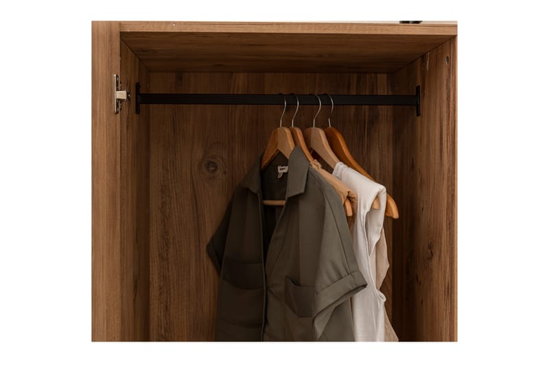 Witonia Garderob 64x52 cm - Natur - Klädskåp & fristående garderob