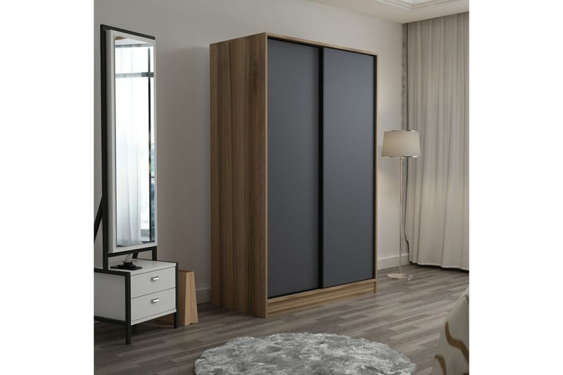 Fruitland Garderob 120 cm - Antracit - Förvaring - Klädförvaring - Garderob & garderobssystem