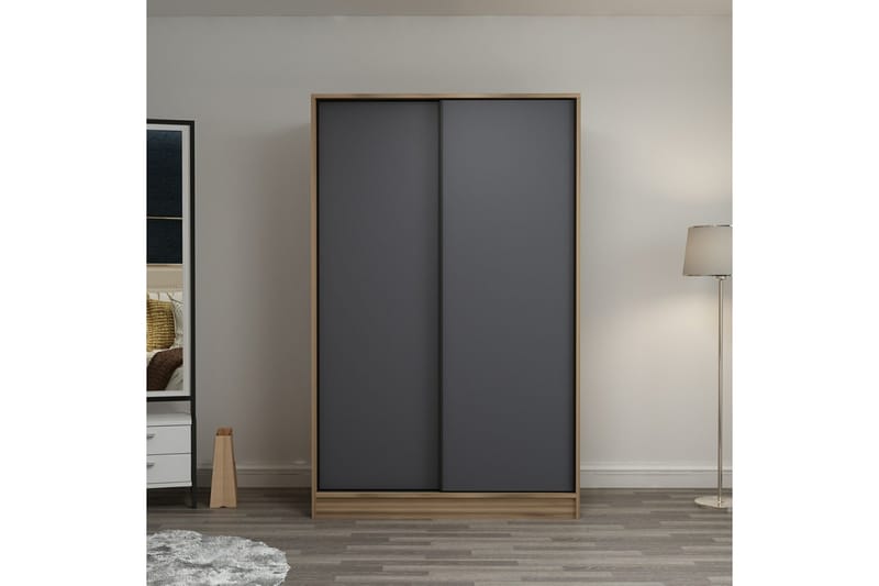 Fruitland Garderob 120 cm - Antracit - Förvaring - Klädförvaring - Garderob & garderobssystem
