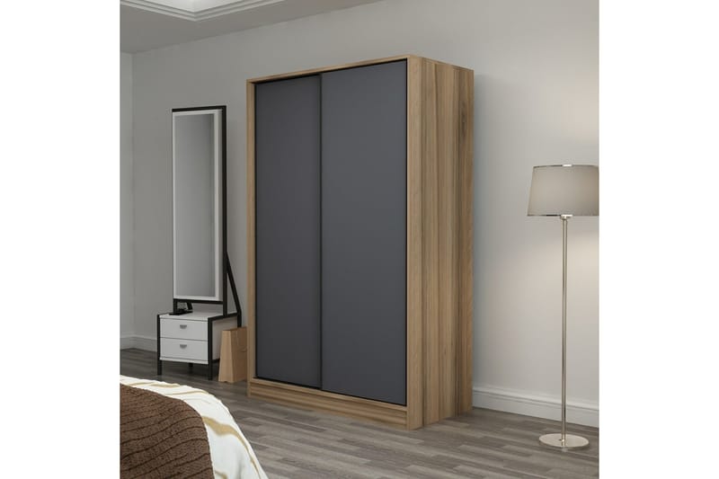 Fruitland Garderob 120 cm - Antracit - Förvaring - Klädförvaring - Garderob & garderobssystem