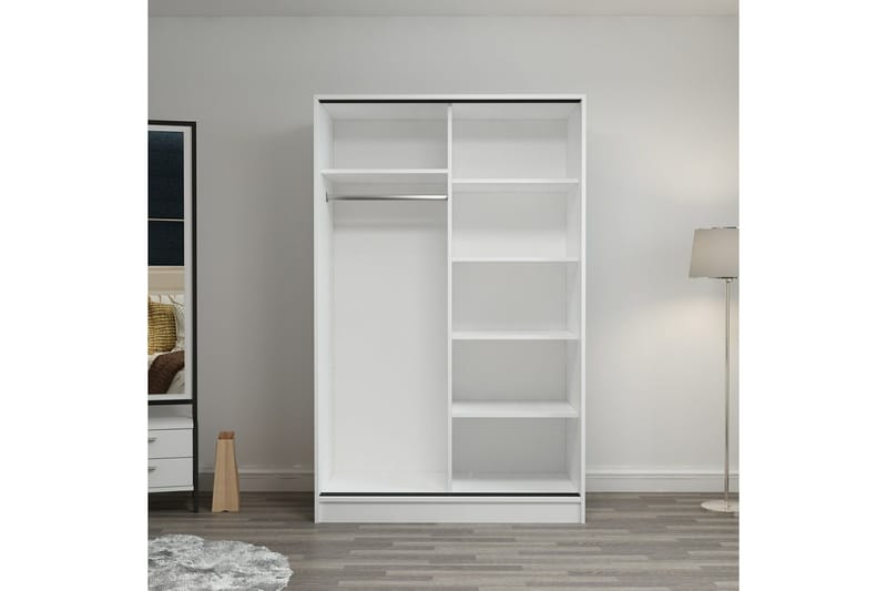 Fruitland Garderob 120 cm - Vit - Förvaring - Klädförvaring - Garderob & garderobssystem