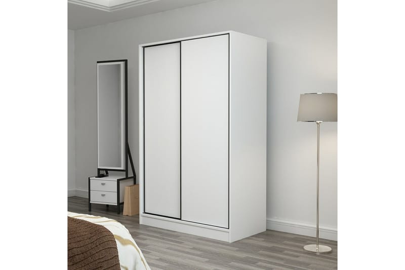 Fruitland Garderob 120 cm - Vit - Förvaring - Klädförvaring - Garderob & garderobssystem