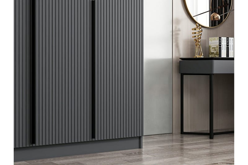 Fruitland Garderob 135 cm - Antracit - Förvaring - Klädförvaring - Garderob & garderobssystem
