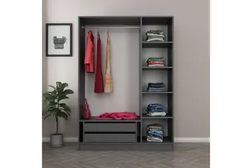 Fruitland Garderob 135 cm - Antracit - Förvaring - Klädförvaring - Garderob & garderobssystem