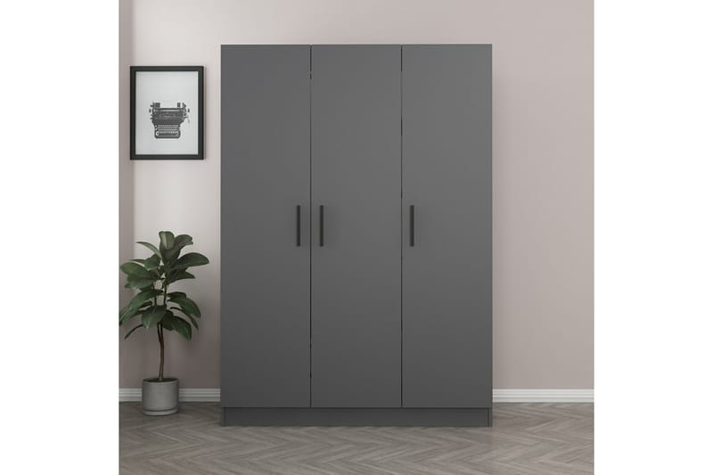 Fruitland Garderob 135 cm - Antracit - Förvaring - Klädförvaring - Garderob & garderobssystem