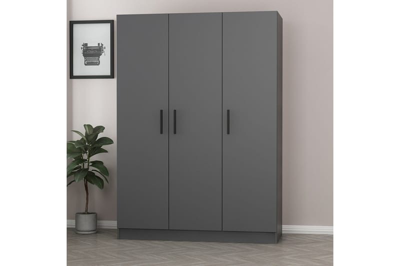 Fruitland Garderob 135 cm - Antracit - Förvaring - Klädförvaring - Garderob & garderobssystem