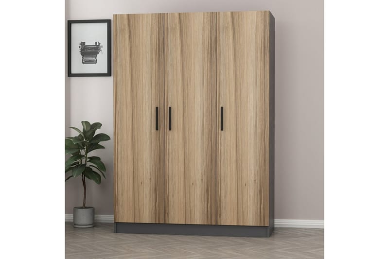 Fruitland Garderob 135 cm - Antracit - Förvaring - Klädförvaring - Garderob & garderobssystem