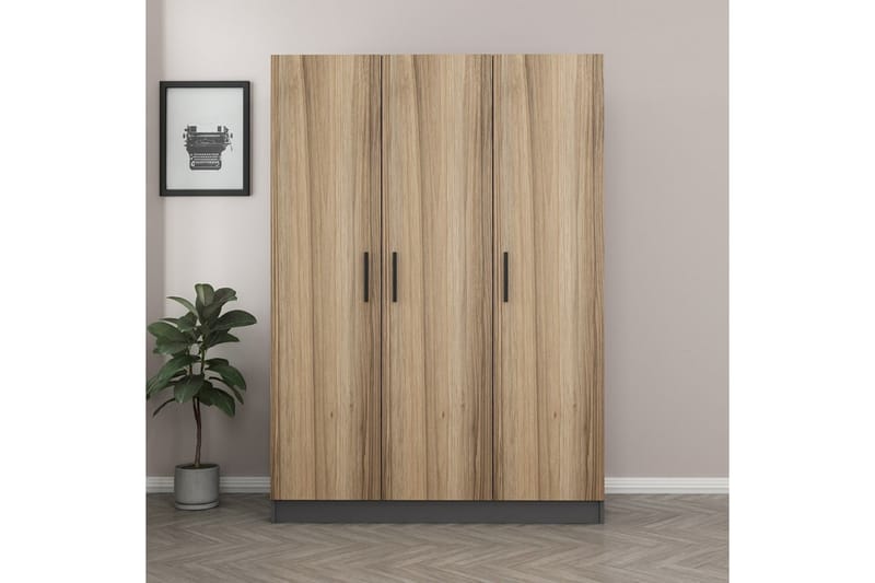 Fruitland Garderob 135 cm - Antracit - Förvaring - Klädförvaring - Garderob & garderobssystem